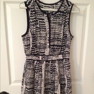 Trina Turk Navy & White Dress